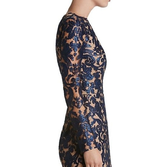 Dress The Population Plunging Dress XS R-61 - Picture 2 of 8